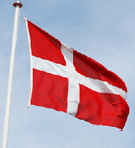 Flag of denmark Dannebrog