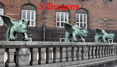 3 Dragons, Copenhagen`s Town Hall