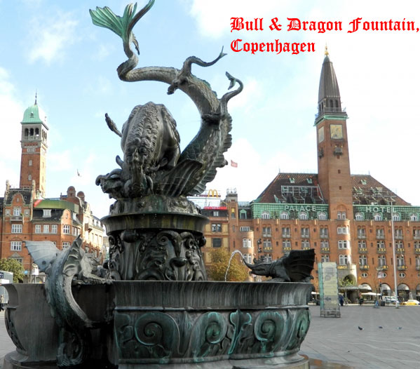 Bull and Dragon fountain, Copenhagen